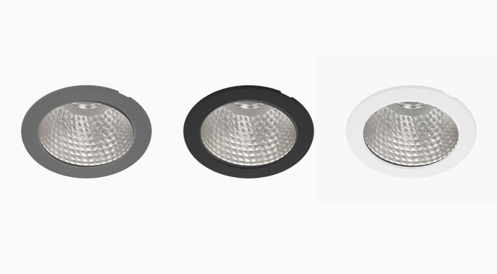 Familia Titan: downlights LED empotrados y fijos para iluminación comercial