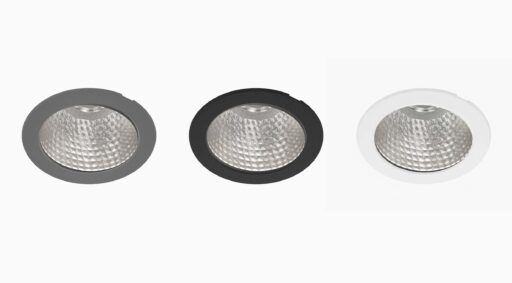 Familia Titan: downlights LED empotrados y fijos para iluminación comercial
